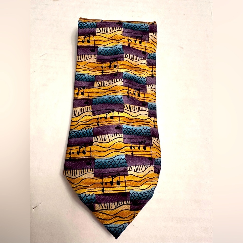 J. Garcia Uncorrected Manuscript Mens Silk Neck Tie Limited Edition Purple Gold